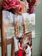Acrylic Wedding Sign With Photo
